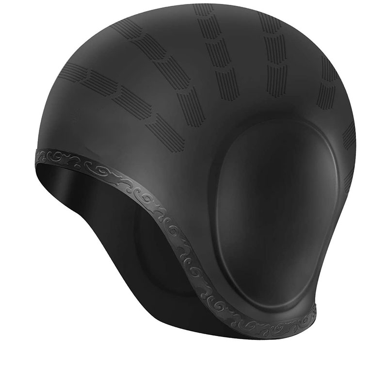 Aquatic Sports Cap - ผู้ใหญ่หมวกว่ายน้ําผู้ชายผู้หญิงซิลิโคนสระว่ายน้ําหมวกป้องกันหูหมวกอาบน้ําสําหรับยาวสั้นดําน้ํา Pure สีหมวกกันน้ํา
