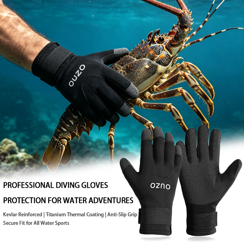 Wetsuit 3Mm Neoprene - ถุงมือดำน้ำ 3 มม. - เคลือบไทเทเนียม CR,