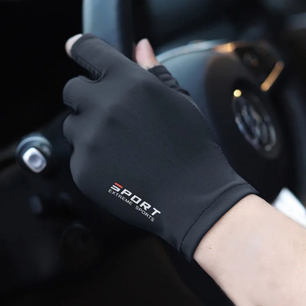 Spearfishing Glove - ถุงมือปั่นจักรยานไอซ์ซิลค์ ฮาล์ฟฟิงเกอร์สำหรับผู้ชายและผู้หญิงกีฬากลางแจ้งฟิตเนสดライブิ่งตกปลาความยืดหยุ่นสูงสบาย