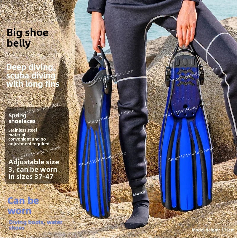 ฟินฝึกว่ายน้ำแบบสายรัดสปริงปรั - Fin Diving Blade บทวิจารณ์และราคา