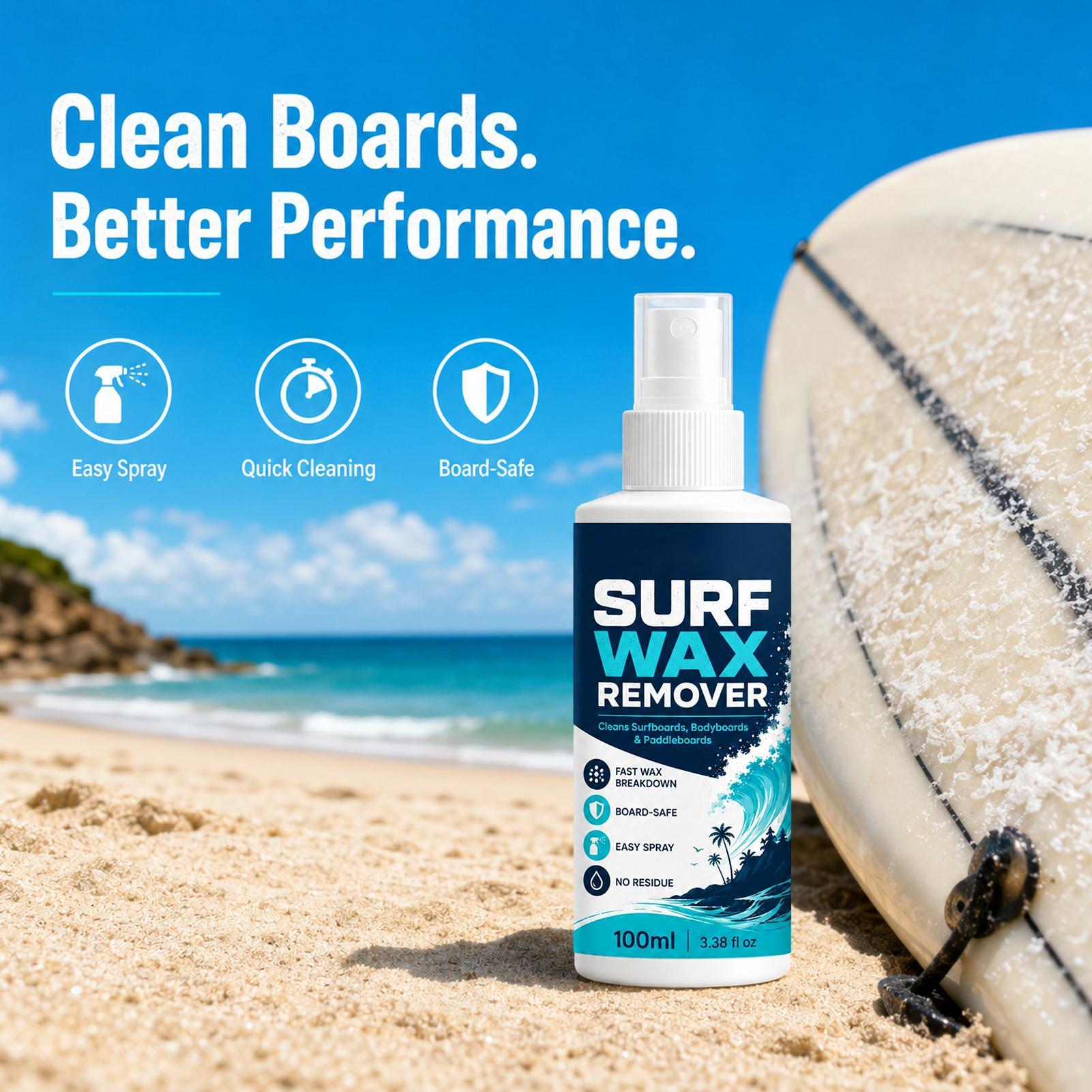 สเปรย์ทำความสะอาดแว็กซ์กระดานโ - Surfboard Wax Tropical บทวิจารณ์และราคา